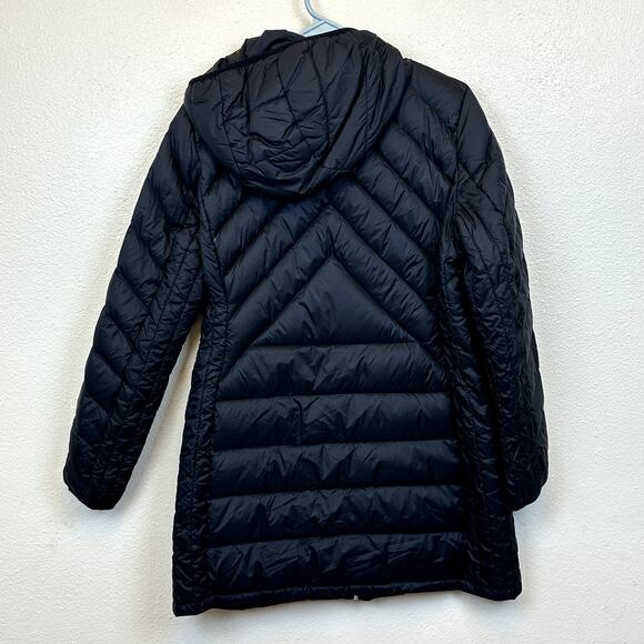 London Fog Lightweight Full Zip Hooded Down Puffer Jacket Coat Women's small - Picture 4 of 6